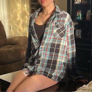 Plaid Button-Up Flannel